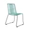 Armen Living Koala and Shasta 5 Piece Outdoor Patio Dining Set in Light Eucalyptus Wood and Wasabi Rope 840254336407 - alternate 2